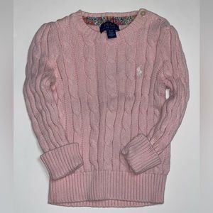 2T Pink Polo Sweater